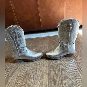 Silver Toddler Cowgirl Boots